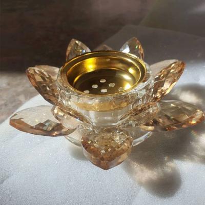 China No Single Blue Crystal Burner Mini Censer Decoration Censer Glass Set High Qwality for sale