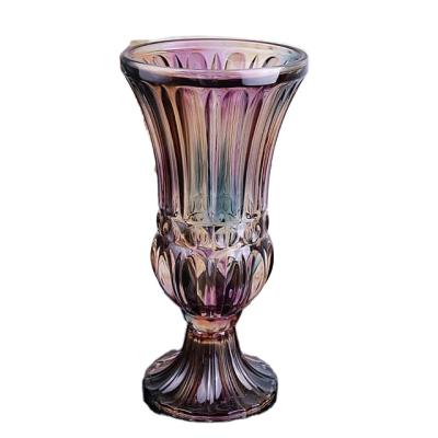 China New Minimalist Glass Cylinder Vase Transparent Crystal Vase Hot Sale Vase for sale