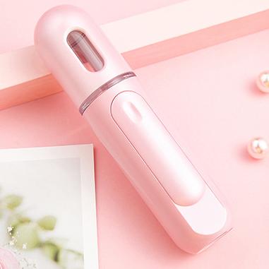 China For commercial & Handy Mini Face Steamer With Power Bank Home Use Nano Facial Mist Jet for sale