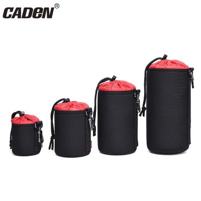 China CADeN H1 professional custom logo lens pouch wholesale custom waterproof drawstring camera lens bag soft protective pouch for sale