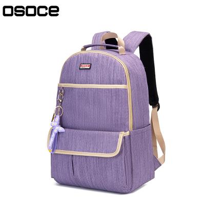 China OSOCE S71 Logo Fashion Women Laptop Backpack Waterproof Wholesale Purple Lightweight Portable Waterproof Custom Bag for sale