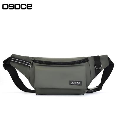 China OSOCE B43 factory low price men women fashion logo style wholesale custom made unisex sports waterproof waist bag waterproof pussy pack for sale