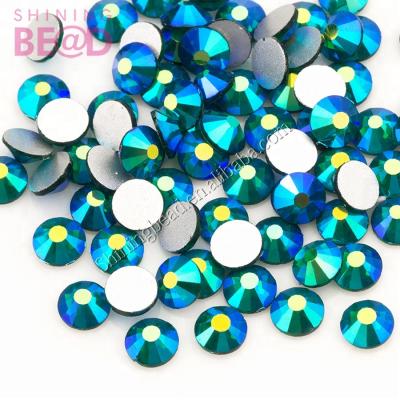 China Classy Hot Rhinestones Excellent Czech ab Crystal Rhinestone Decorate Loose Flatback Fix Garment for sale