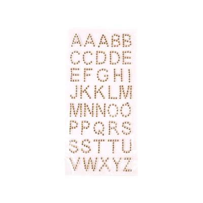 China 2021 Decorative High Quality Self Adhesive Letter Acrylic Rhinestone Stickers for Decoration, Rhinestone Sticker Sheet for sale