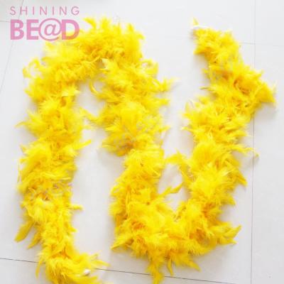 China Garment decoration wholesale dyed colors turkey fluffy feather boa for decoration feather factory supply for sale