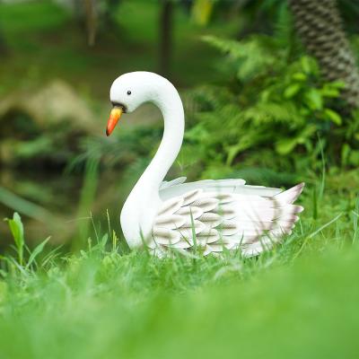 China Vivid Metal Swan Animal Garden Ornament Outdoor Accoutrements zu verkaufen