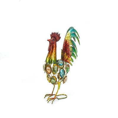 China Metal Garden Cock Roosters Ornaments Crafts Decor For Courtyard Outdoor Statue zu verkaufen