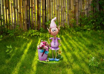 China Metal Cartoon Character Garden Decoration Simple Flowerpot Decoration for sale