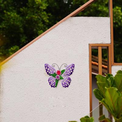 China Lifelike Metal Butterfly Yard Art Recyclable Garden Statues Metal Multiple for sale