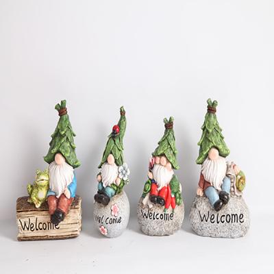 China El jardín del OEM/del ODM Polyresin adorna la estatuilla de los gnomos de la historieta de la decoración en venta