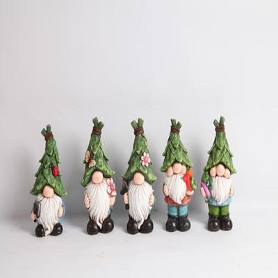 China Decoración ligera del hogar de la resina del gnomo de Fade Resistant Polyresin Garden Ornaments en venta