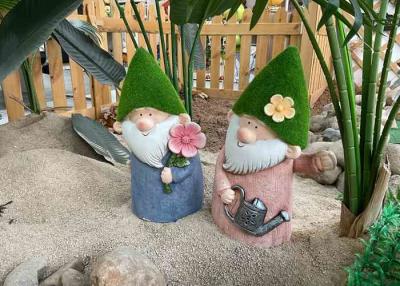 China Gnome Magnesium Oxide Outdoor Furniture / Metal Lawn Ornaments Weatherproof for sale