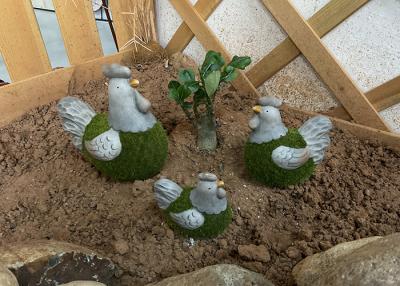 China Chicken Duck Pottery Garden Ornaments Handmade Ceramic Garden Decorations zu verkaufen