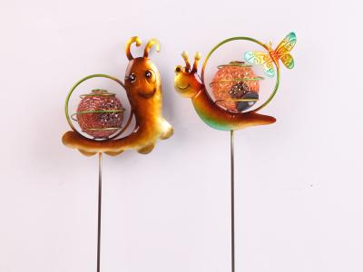 中国 Low Light Intensity Solar Garden Ornament With LED Cartoon Animal Modeling Snails, Etc. 販売のため