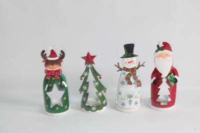 China Decoração de Natal de Metal personalizada boneco de neve Papai Noel Alce Artesanato Para Decoração de Festas Moderna à venda