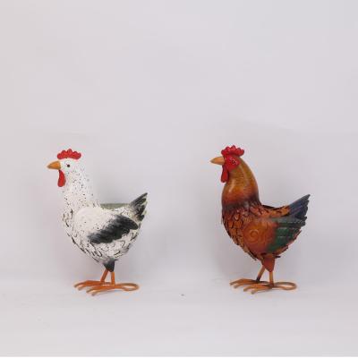 China Charming Multicolor Metal Animal Garden Statuess Weatherproof and Easy to Install for sale