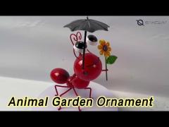 Small Animal Garden Ornament Metal Ant Art Decoration Rustproof