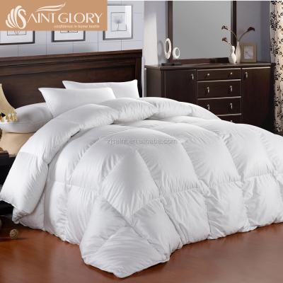 China Disposable Pure Cotton White Goose Feather Down Blanket Super Soft Blanket Down Blanket for sale