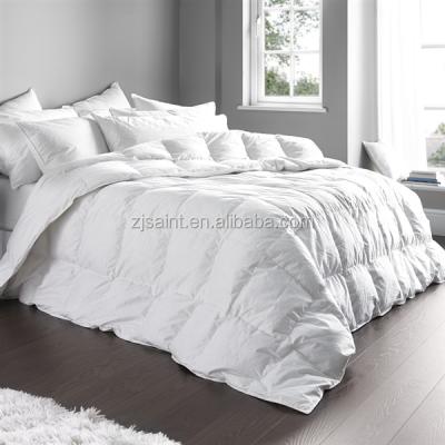 China Waterproof goose feather duvet/down comforter 80% white duck down king down comforter/feather down comforter 10 cover for sale