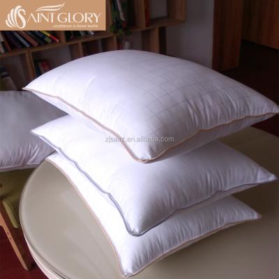 China Hot Selling Anti-Apnea White Goose Down Pillow Solid Color Down Pillow Insert for sale