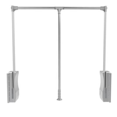 China Pull-down Wardrobe Lift (Other) Adjustable Wardrobe Closet Clothes Rack Cabinet Hanger 890-1210mm Pull Down Closet Rod for sale