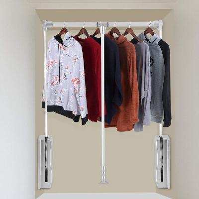 China Wardrobe Adjustable Clothing Closet Pull-Down (Other) Lift Clothes Rack Cabinet Hanger 660-890 for sale