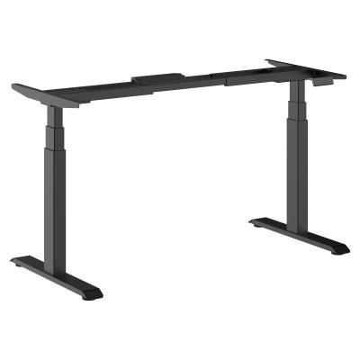 China Black Height Adjustable Desk Table Standing Frame (Height) Without Side Holes for sale