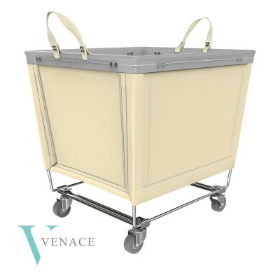 China Laundry Trolley Canvas Laundry Basket With Wheels Laundry Baskets On Wheels for sale