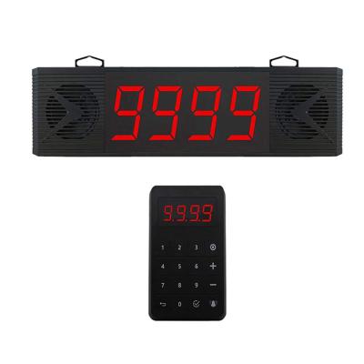 China 4 Digital Number Display Daytech CK04 Four Digit Number Display Restaurant Pager System Wireless Queue Management System For Truck / Clinic for sale