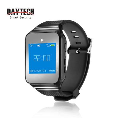 China Restaurant Cafe Hospital Nursing Home Daytech SW05BL Long Range Radio Calls Alert Watch Pager Receiver for Patient Elder Children for sale