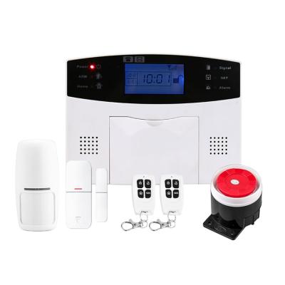 China Daytech GSM02 Wireless Home Security System GSM Home Alarm System With Wired Siren Through Door Sensor Motion Sensor GSM02 for sale