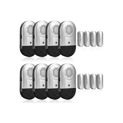 China ABS Plastic Daytech DA03S-8 Radio 8 Pack Magnetic Sensor 120 DB Loud Window And Door Alarms For Home Office Garage Elders And Children for sale