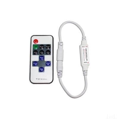 China RGB Led Strip Lighting DC5-24V LED Strip Single Color Controller With 11keys RF Remote Control Wireless Dimmer For 3528 2835 5050 LED Strip Light for sale