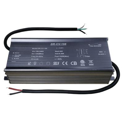 China LED Lighting 150W 12V 18W 24V 36V 48V Triac Dimmable Led Driver Phase Dimmable Power Supply Constant Voltage Dimming Driver for sale