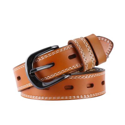 China Belt Wholesale Customized Customized Genuine Leather Belt For Women Pin Buckle High Quality Lady Leather Waist Belt for sale