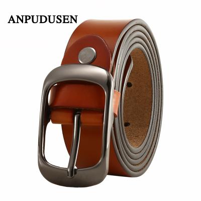 China Wholesale Custom Lady Belt Yiwu Factory Alloy Pin Buckle Belt Classic Fashion Genuine Leather Belt For Women for sale