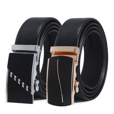 China 2020 New Design Cowhide Mens Genuine Leather Belt Rachet Leather Belt For Gentlemen Automatic for sale