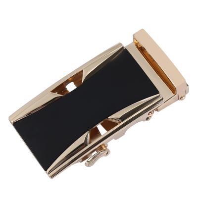 China Wide Belt Buckle Custom 35mm Gold Black Alloy Sliding Buckle For Genuine Leather Belt for sale