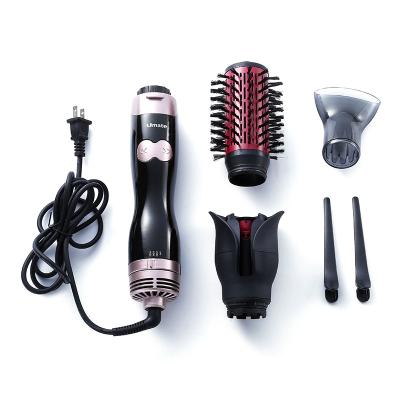 China Ionic 4 in 1 One Step Negative Anion Volumizing Hot Air Styler Straightener Hair Dryer Brush Hair Comb Dryer for sale