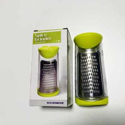 China Viable Multifunctional Kitchen Grater Cheese Slicer Cheese Grater Lemon Hand Grater With Storage Box for sale