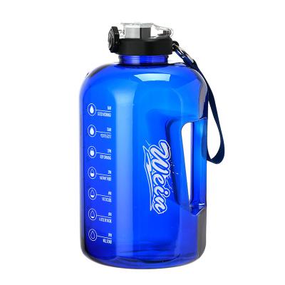 China Sustainable Sell Well One Gallon BPA Free Sports Motivational Water Bottle With Time Marker With Straw Water Bottle for sale