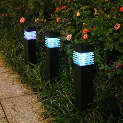 China CE Garden 10w Outdoor Solar Post Approved Waterproof Rechargeable Garden LED Square Fence Light Landscape Lamp for sale