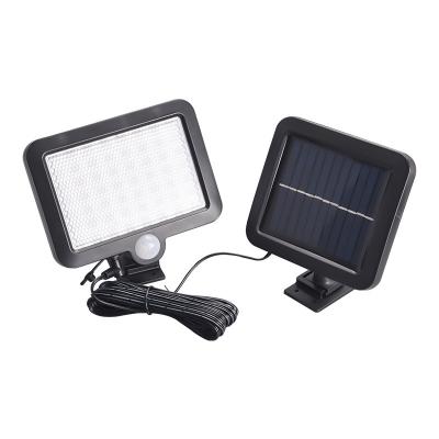 China Landscaping Garden Night Lighting IP65 Waterproof Outdoor 56Led Solar Powered Pir Motion Sensor Wall Lamp for sale