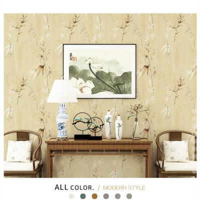 China Factory direct selling simple modern plain modern popular color seamless canvas wallpaper. The whole room of the hotel can be customized for sale