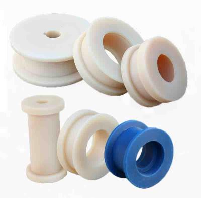 China Aluminum Nylon Pa6 Bushings Insulating Delrin Bushing Acetal Flanged Shaft Jacket Pom Bushing Gasket Supporting Bush For Bolts for sale