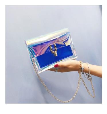 China New Fashion Design Messenger Shoulder Bags Cross - Body PVC Laser Bag for sale