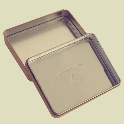 China Recyclable Eco - Friendly Tinplate Metal Food Packing Box Cookie Tin Box for sale