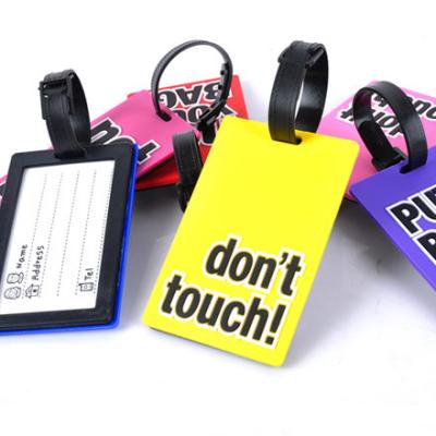 China Wholesale Washable/Durable/Eco-friendly Mini Custom Silicone Luggage Tag for sale