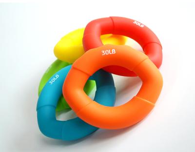 China Factory Price Yoga Fitness Hand and Wrist Exerciser Waterproof Rubber Hand Grip Ring for sale