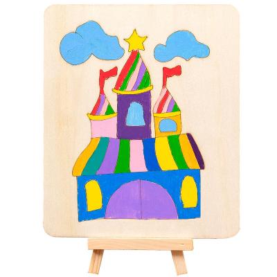 China Educational Children's Hand Painting Wooden Board Drawing Toys DIY Doodle Kindergarten Learning Toys Wooden Educational Toys for sale